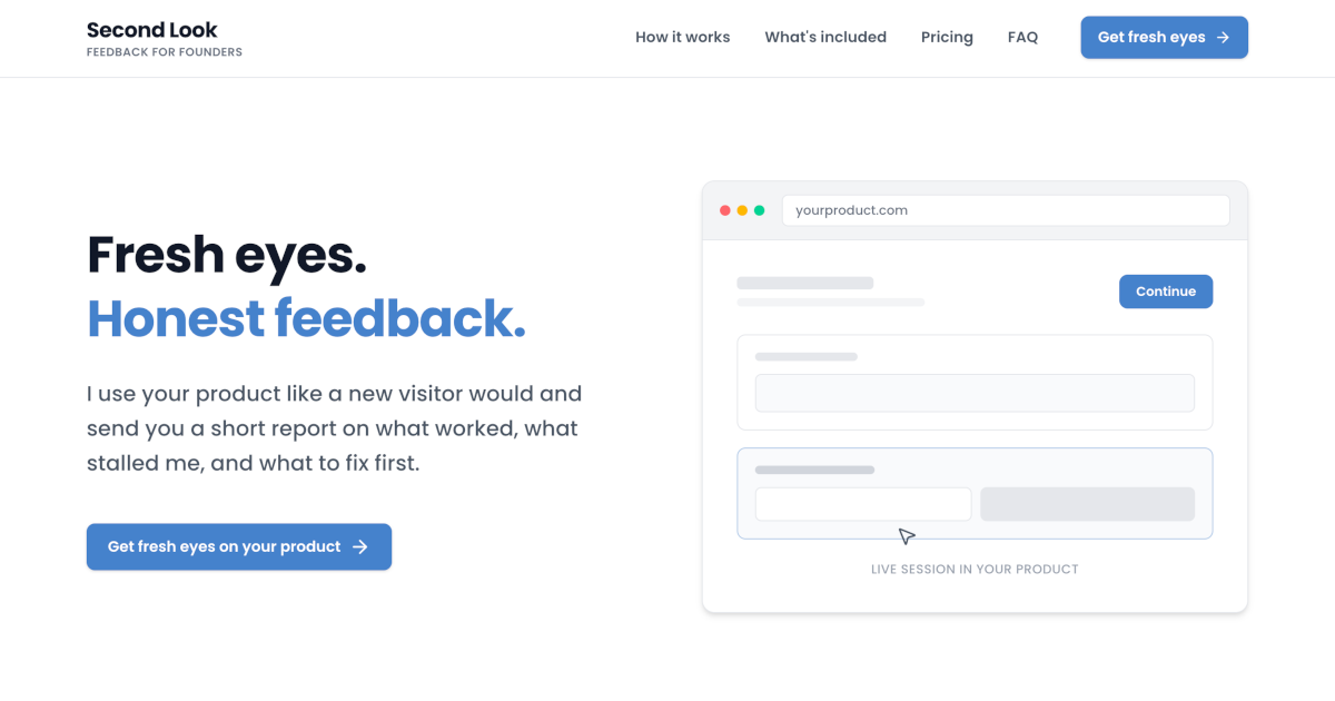 What happens when a stranger uses your product for the first time?